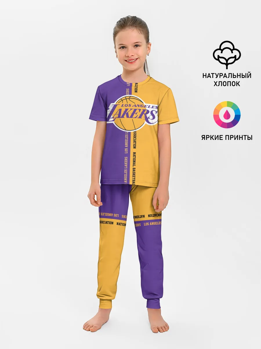 Детская пижама с брюками / Los angeles lakers. NBA