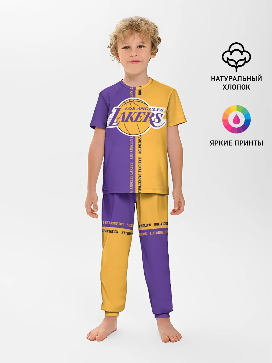 Детская пижама с брюками / Los angeles lakers. NBA