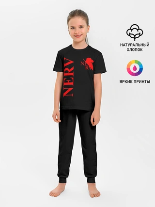 Детская пижама с брюками / Nerv red