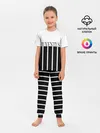 Детская пижама с брюками / Juventus | Tee Black and White (2021/22)