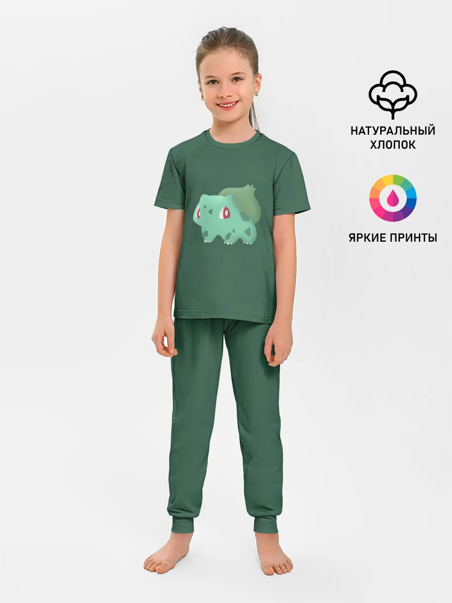 Детская пижама с брюками / Pokemon Bulbasaur