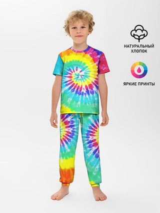 Детская пижама с брюками / TIE-DYE СТЕНА