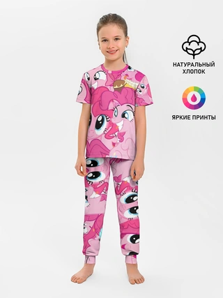 Детская пижама с брюками / Pinkie Pie pattern