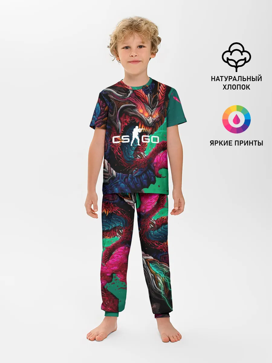 Детская пижама с брюками / CS GO hyper beast skin