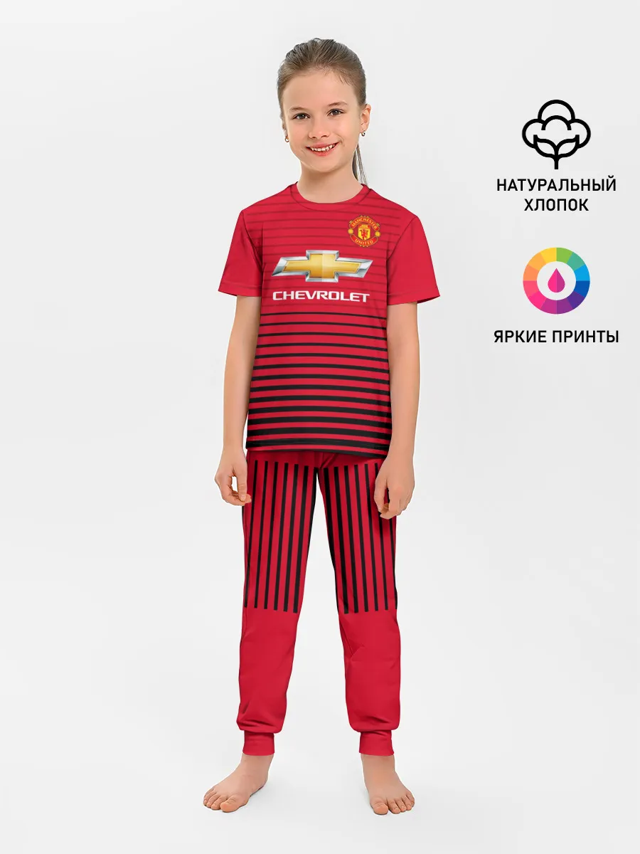 Детская пижама с брюками / Man United Форма Home 18/19