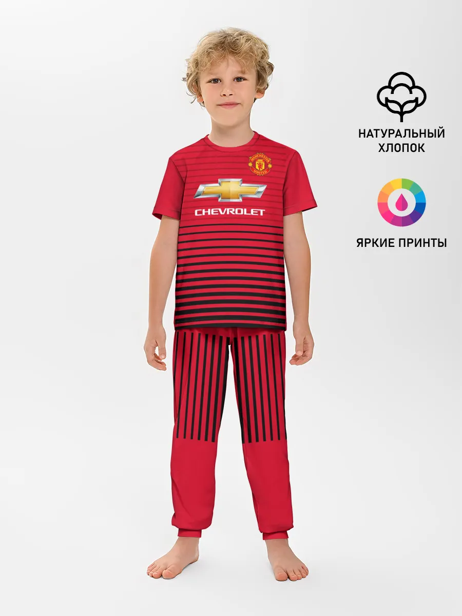 Детская пижама с брюками / Man United Форма Home 18/19