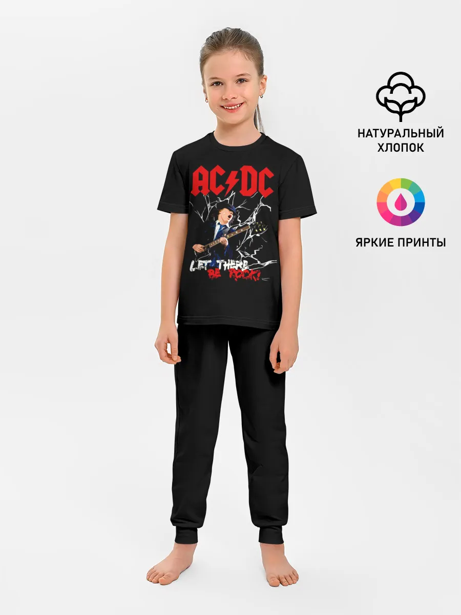 Детская пижама с брюками / AC/DC let there be rock!