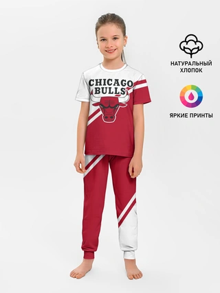 Детская пижама с брюками / Chicago Bulls Red-White