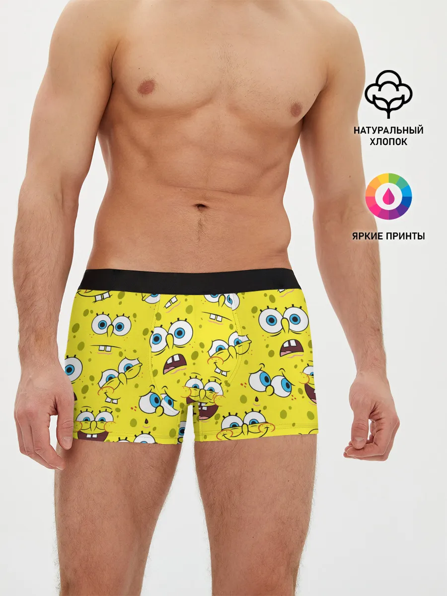 Мужские трусы боксеры / Губка Боб / SpongeBob pattern