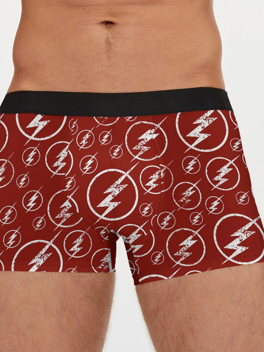 Мужские трусы боксеры / The Flash Logo Pattern