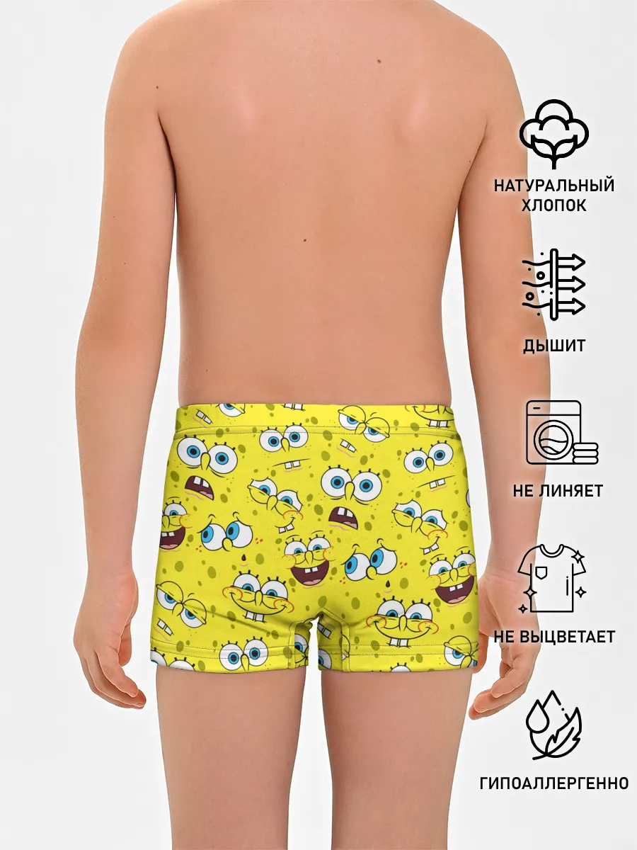 Трусы для мальчиков / Губка Боб / SpongeBob pattern