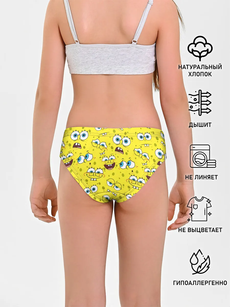 Трусы для девочек / Губка Боб / SpongeBob pattern