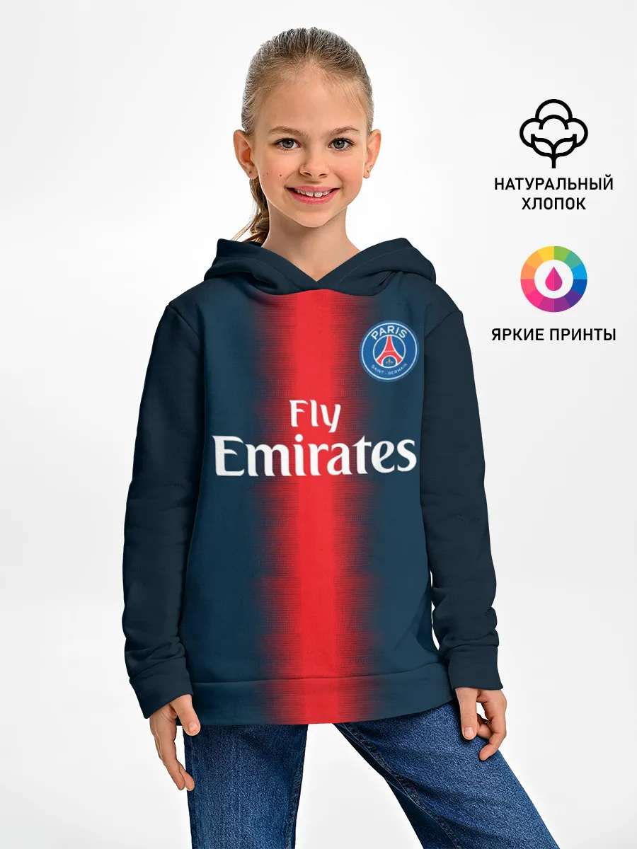 Детское худи / PSG Форма Новая Home 18/19