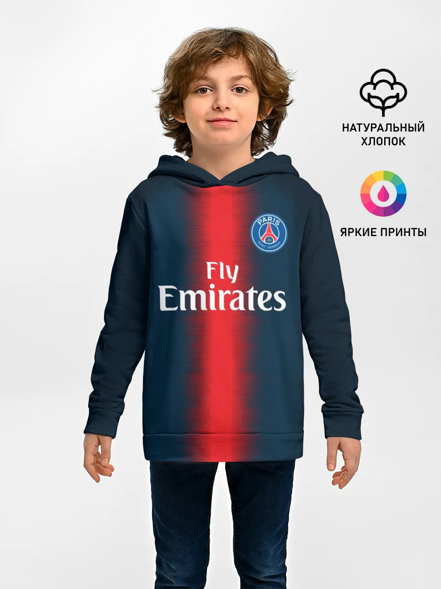 Детское худи / PSG Форма Новая Home 18/19