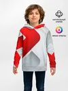 Детское худи / 3D SPORT STYLE RED / WHITE