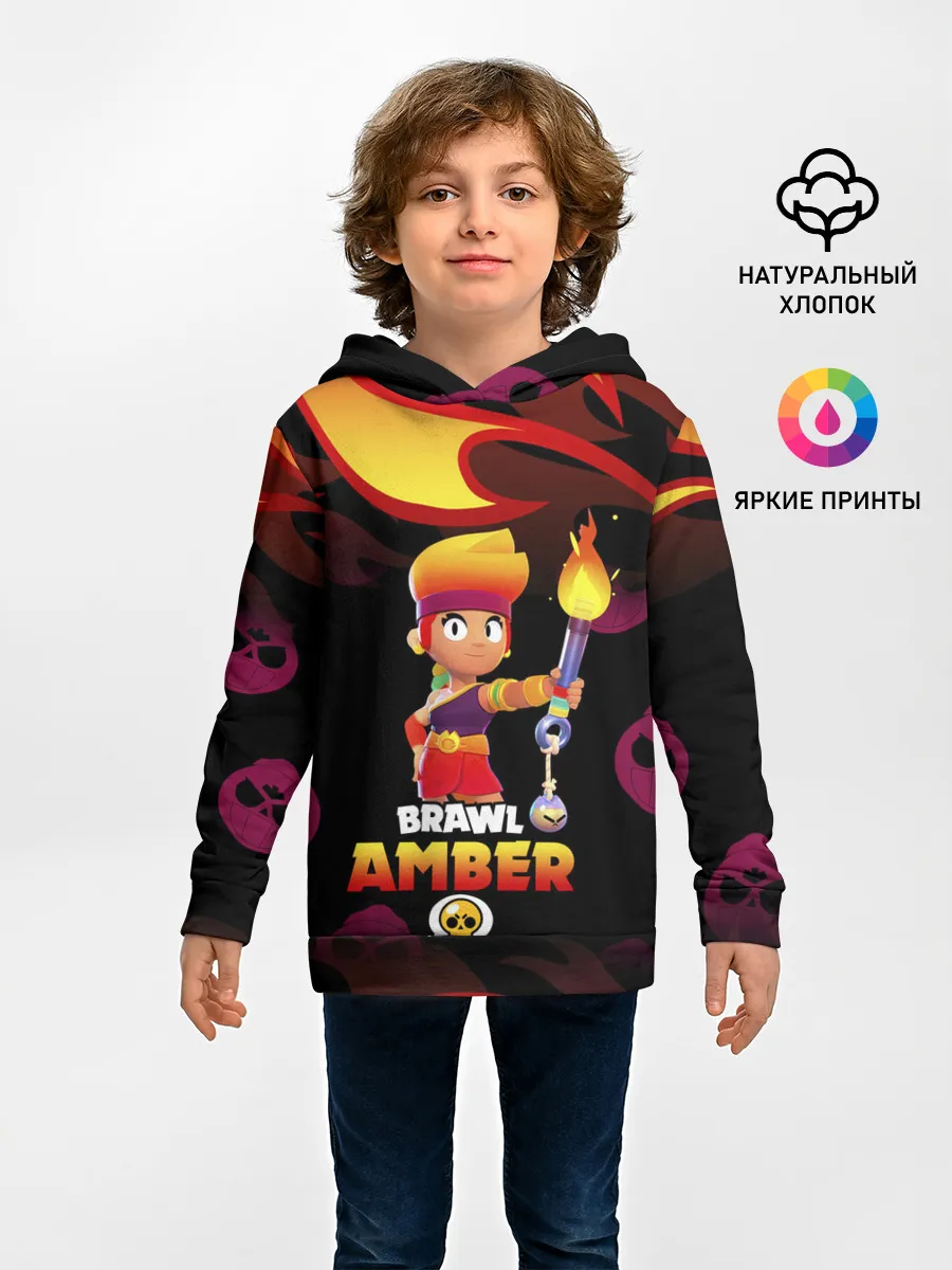 Детское худи / BRAWL STARS AMBER.