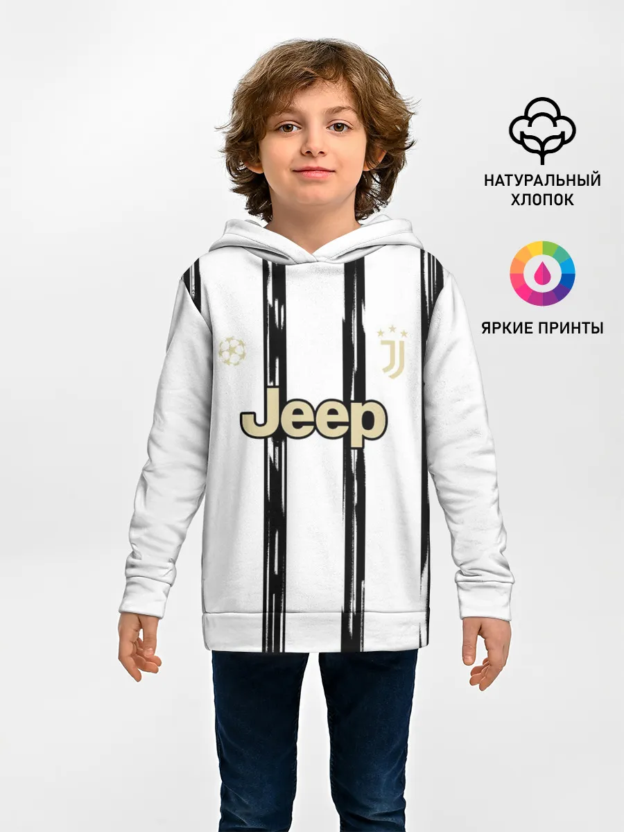 Детское худи / Juventus | Home Authentic style (2021/22)