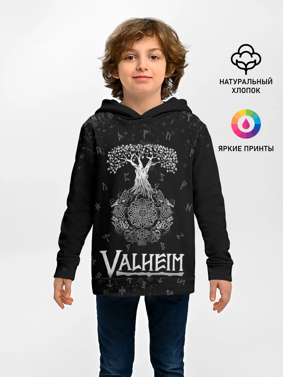 Детское худи / Valheim | Руны | Иггдрасиль