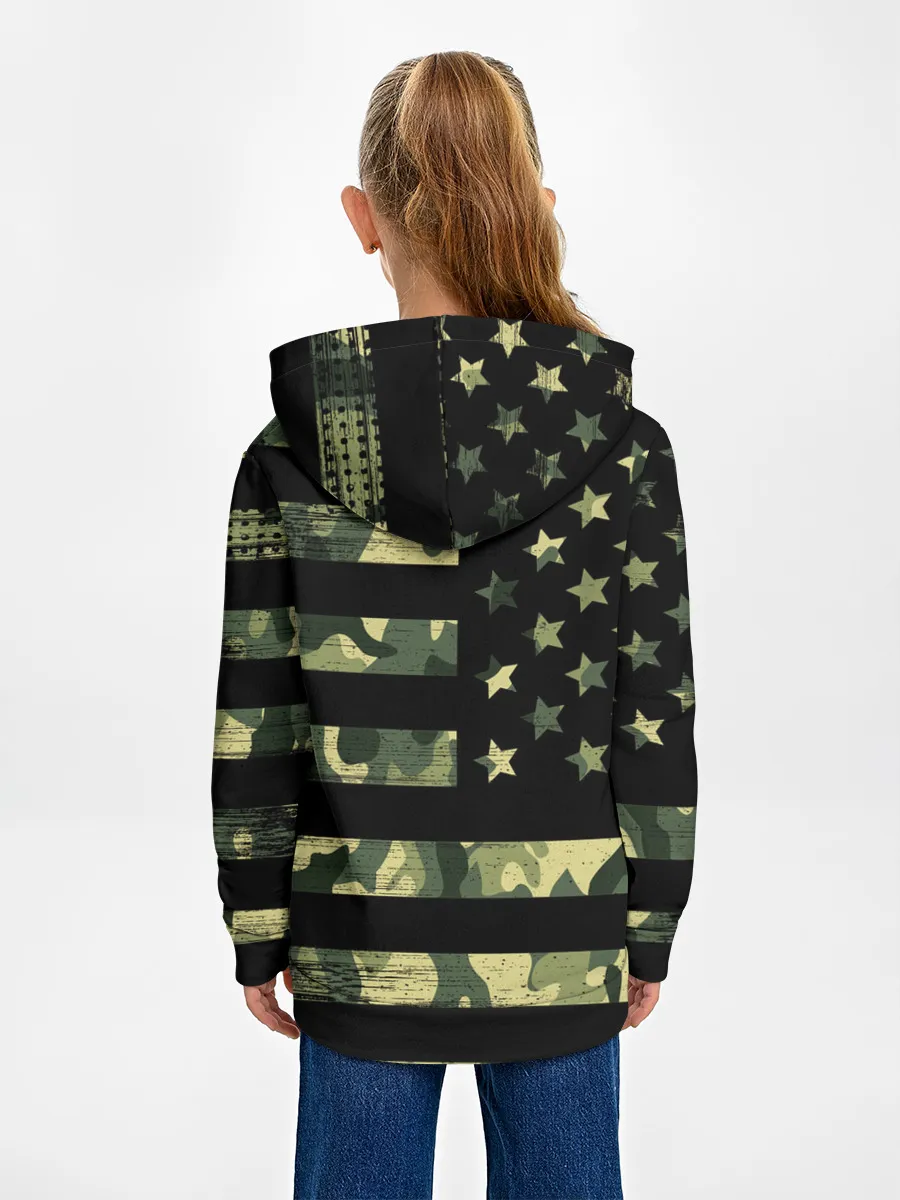 Детское худи / American Flag Camo