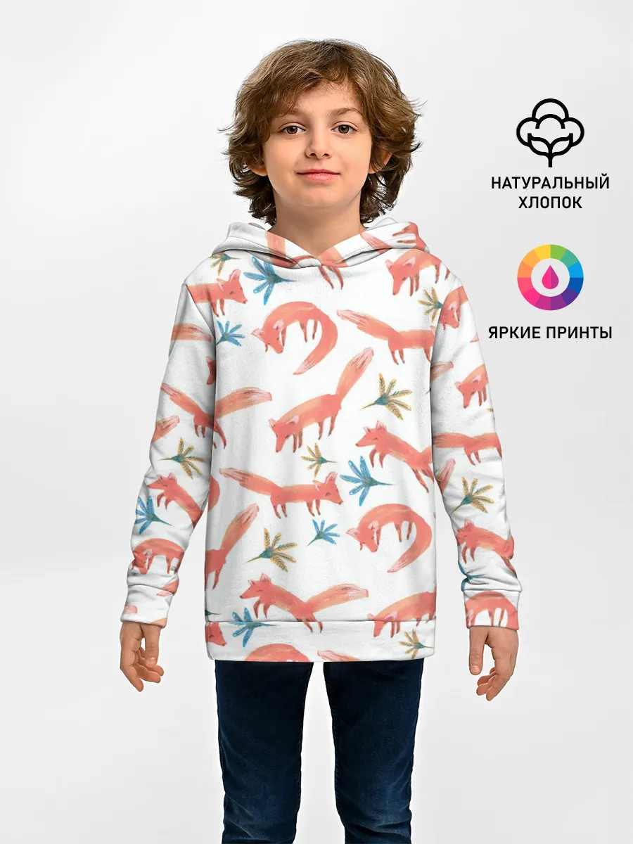 Детское худи / Fox Pattern