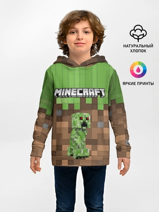 Детское худи / MineCraft | Крипер