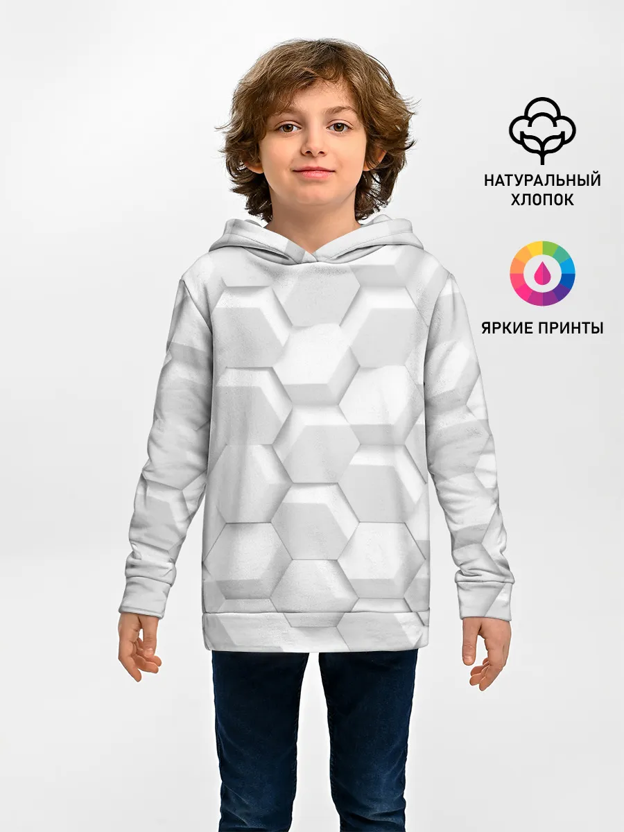 Детское худи / 3D WHITE