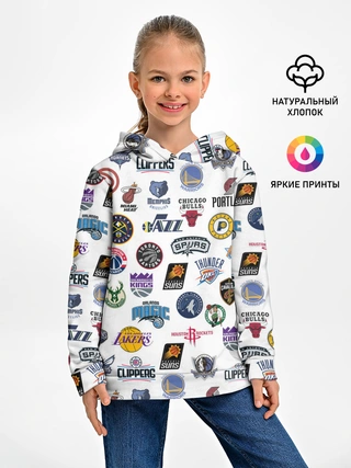 Детское худи / NBA Pattern | НБА Паттерн