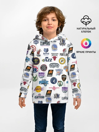 Детское худи / NBA Pattern | НБА Паттерн