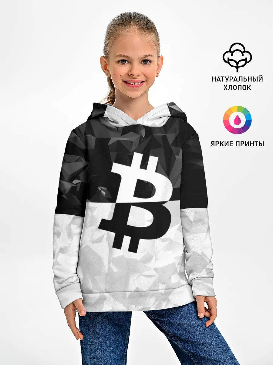 Детское худи / BITCOIN Black Collection