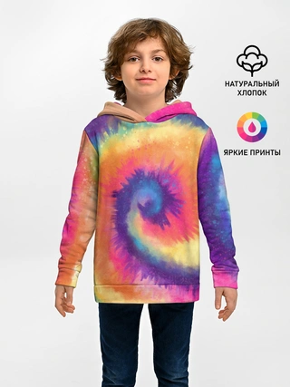 Детское худи / TIE-DYE MULTICOLOR