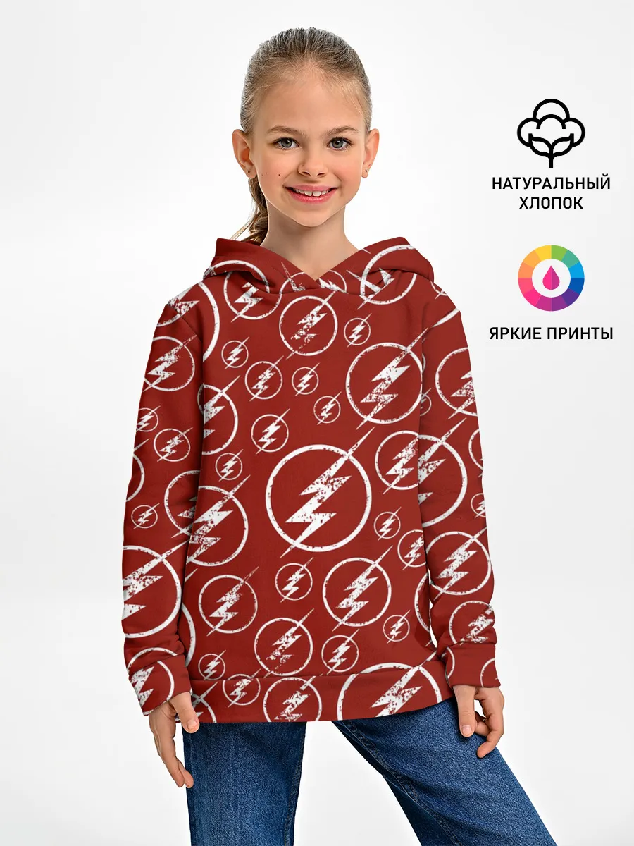 Детское худи / The Flash Logo Pattern