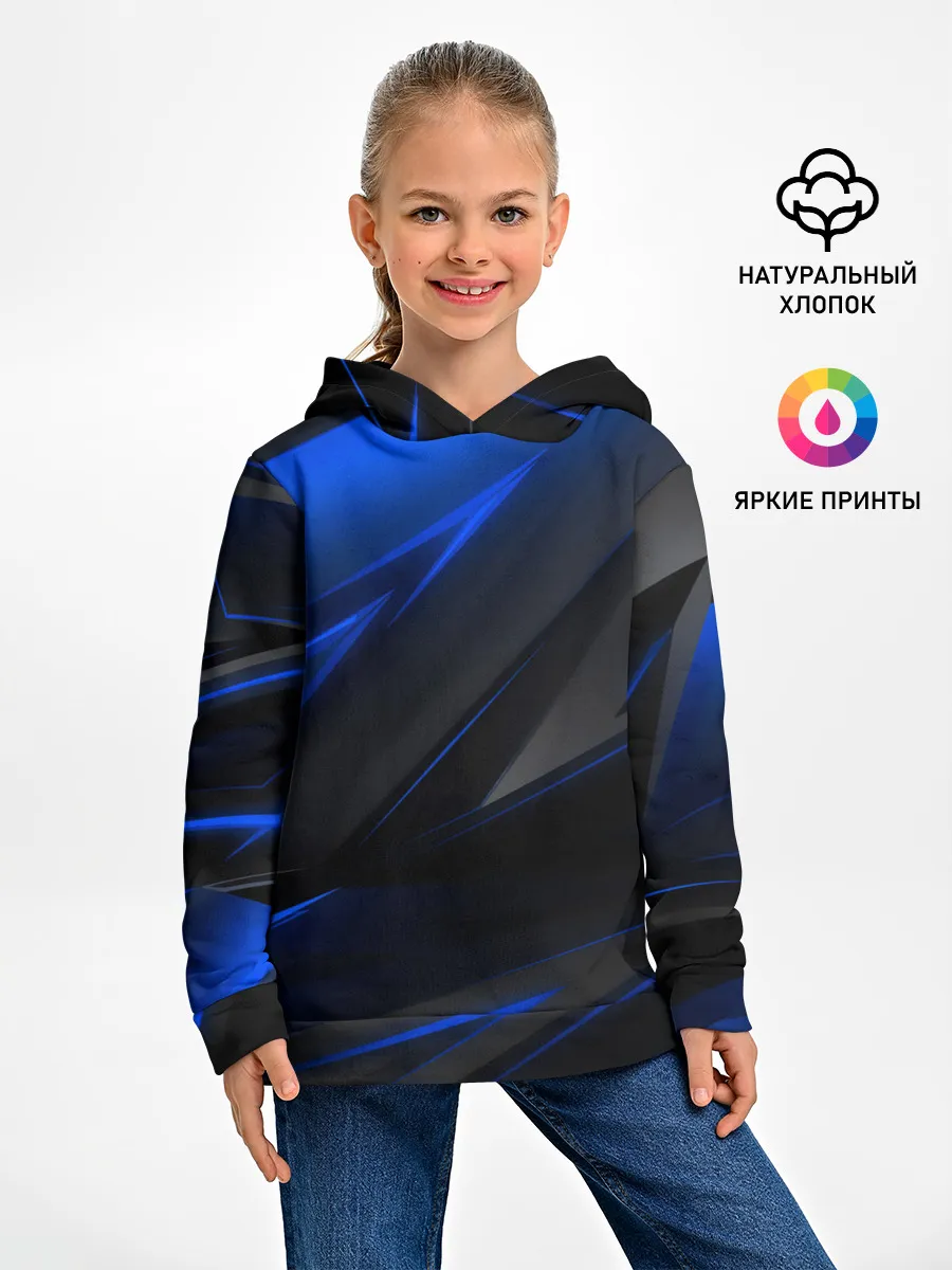 Детское худи / Blue and Black