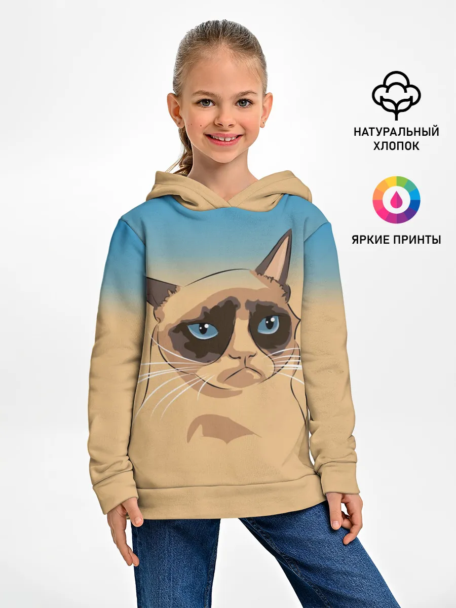 Детское худи / Grumpy cat ART