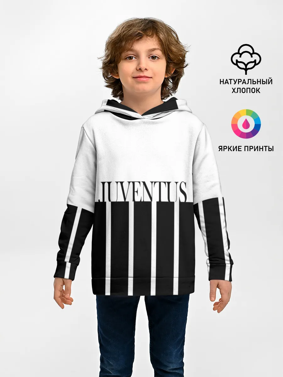 Детское худи / Juventus | Tee Black and White (2021/22)