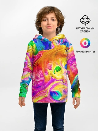 Детское худи / TIE DYE | ЯРКИЕ КРАСКИ