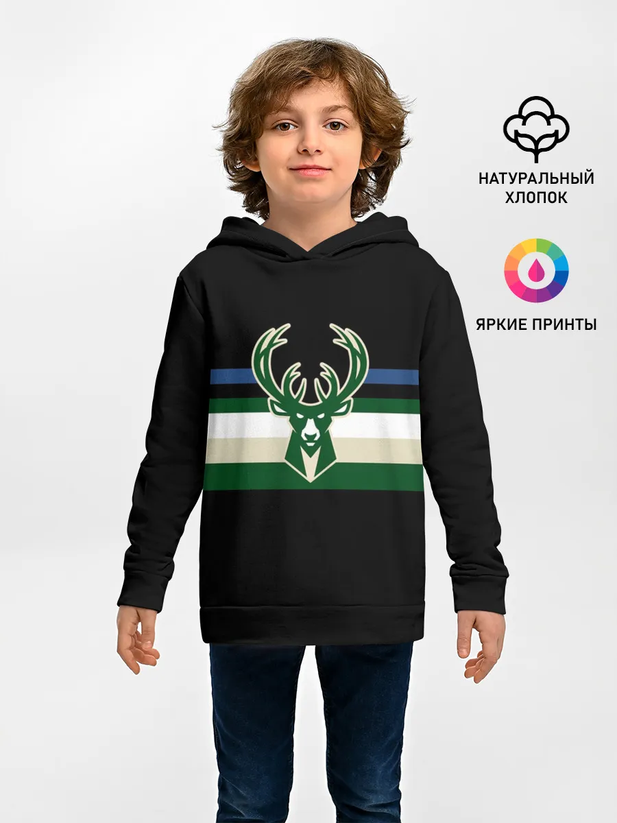 Детское худи / Milwaukee Bucks форма. Statement Edition