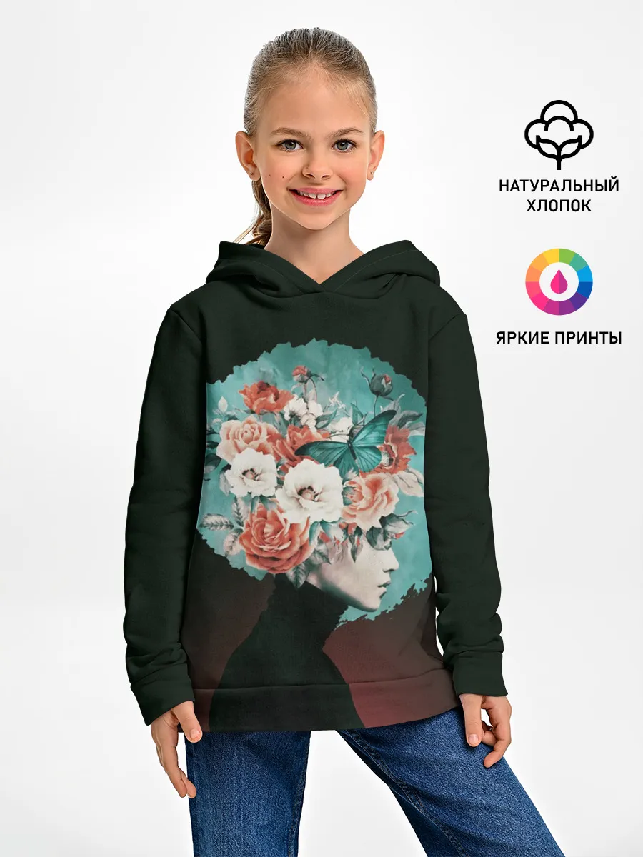 Детское худи / Girl in flowers