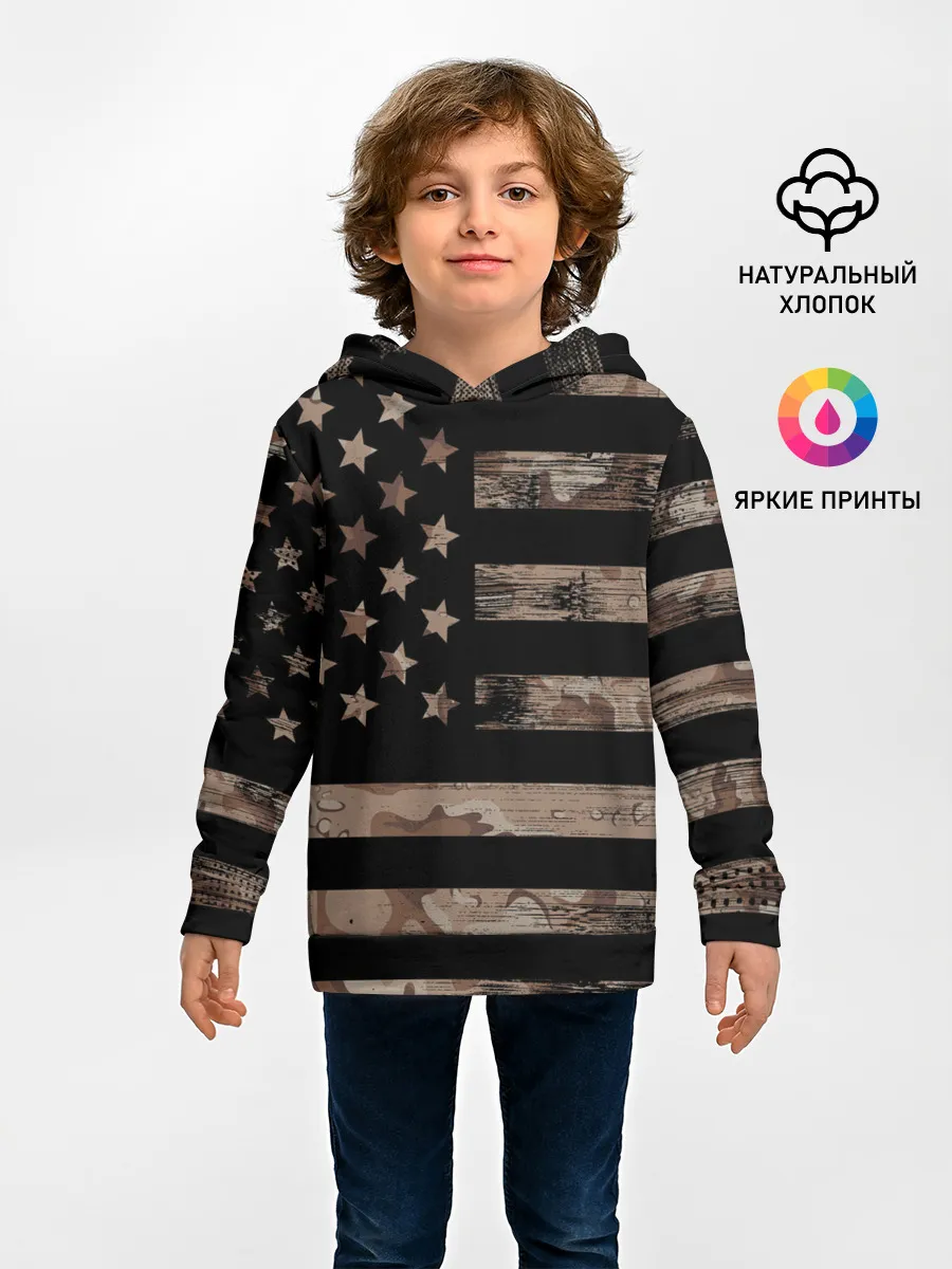 Детское худи / American Flag Camo