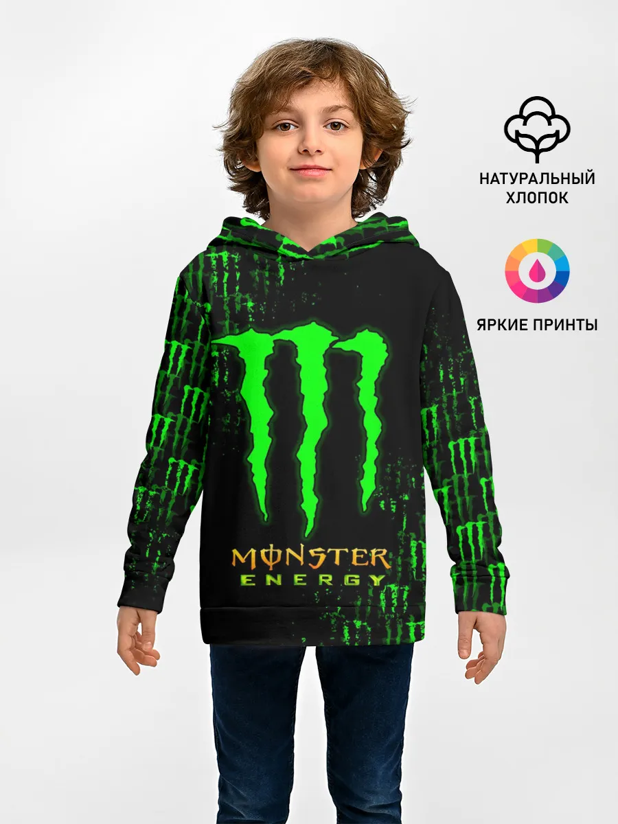 Детское худи / MONSTER ENERGY NEON | МОНСТЕР НЕОН