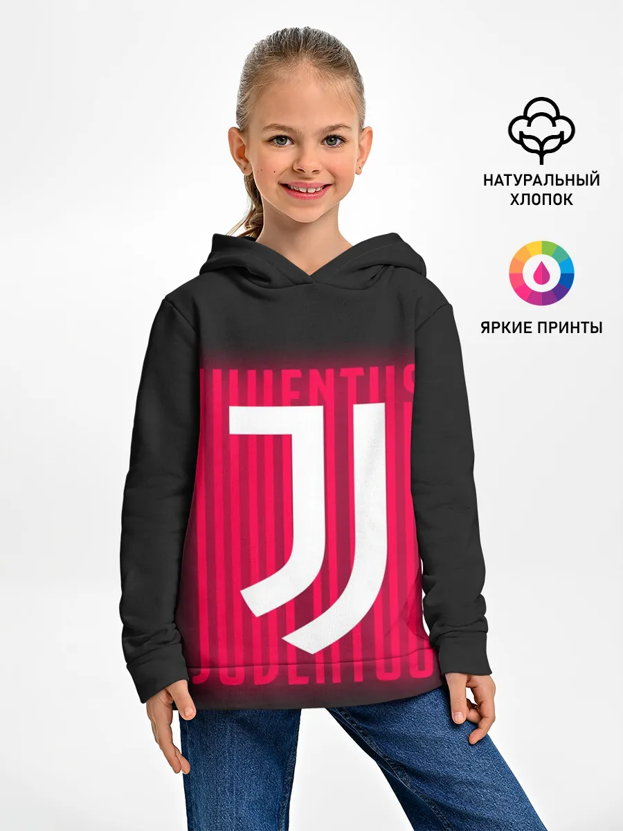 Детское худи / JUVENTUS / ЮВЕНТУС / НЕОН