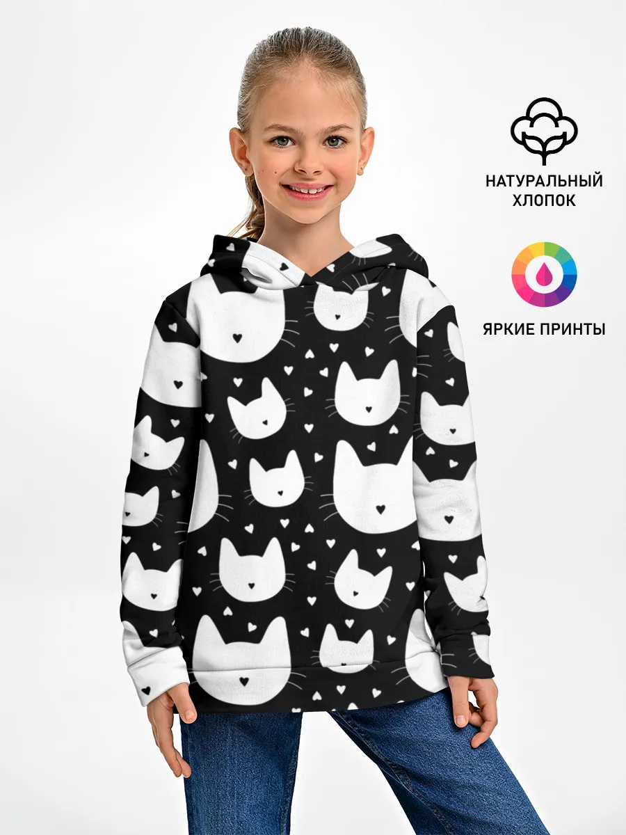 Детское худи / Love Cats Pattern