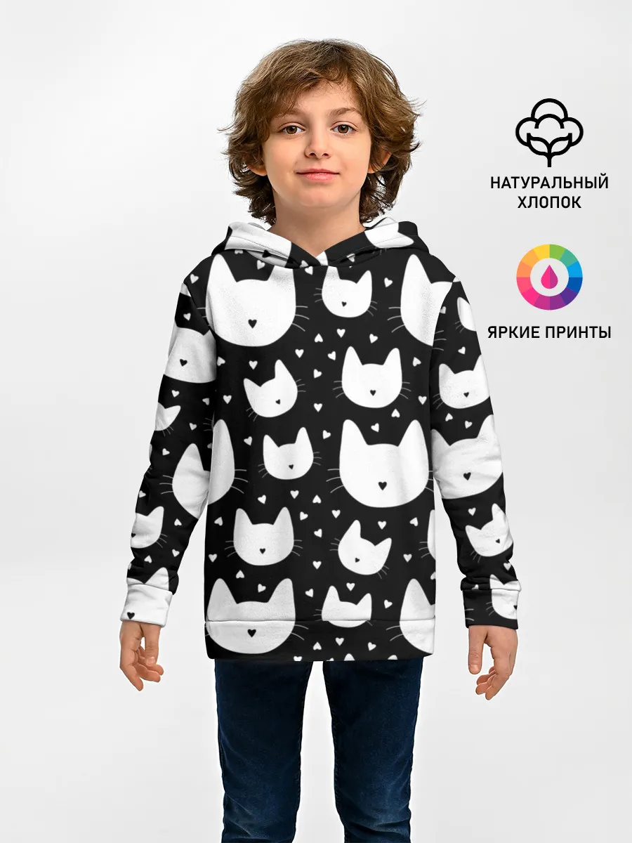 Детское худи / Love Cats Pattern