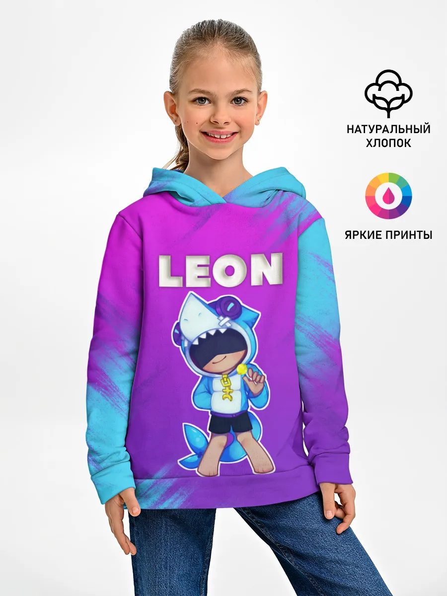 Детское худи / Brawl Stars LEON