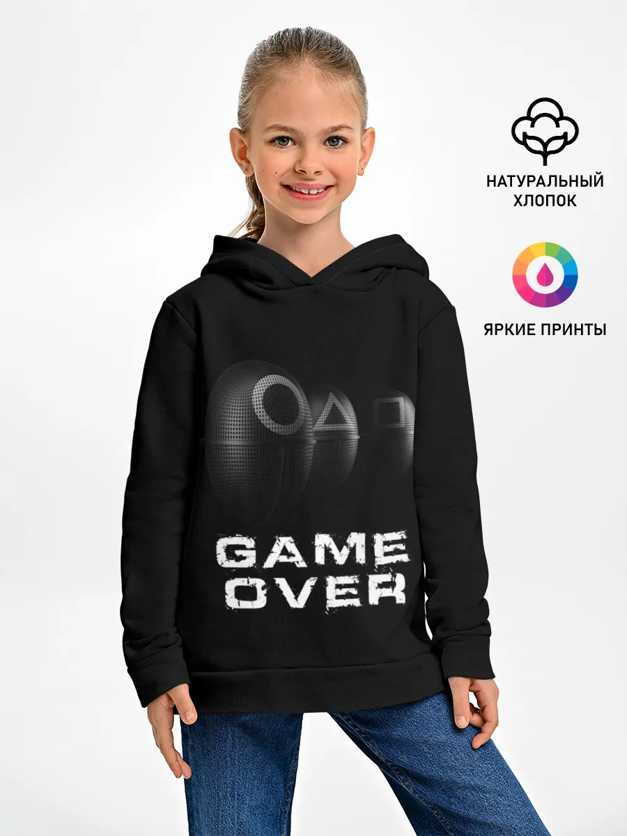 Детское худи / ИГРА В КАЛЬМАРА GAME OVER