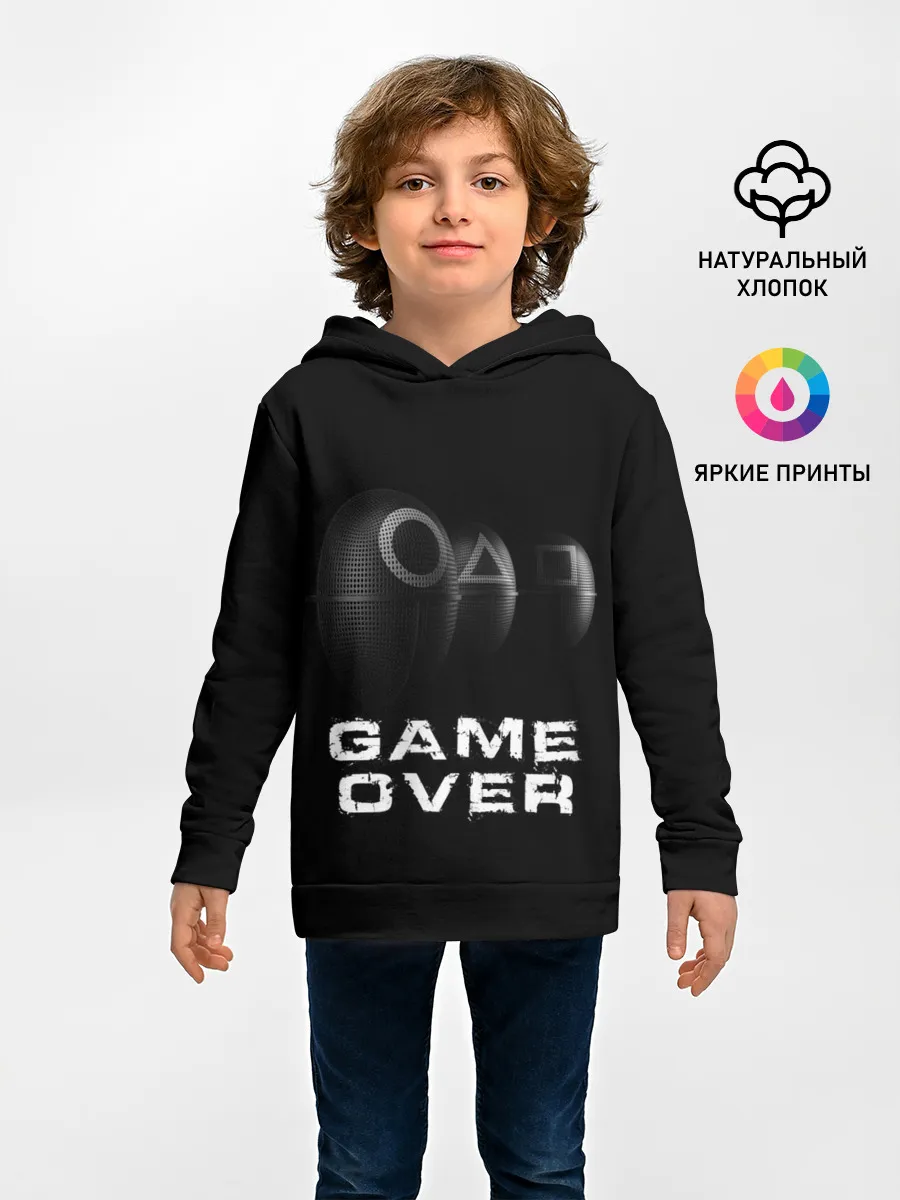 Детское худи / ИГРА В КАЛЬМАРА GAME OVER