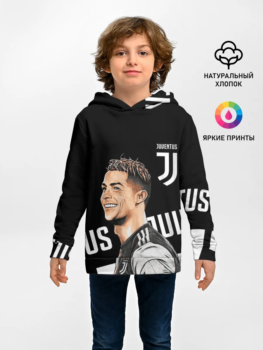 Детское худи / КРИШТИАНУ РОНАЛДУ / JUVENTUS