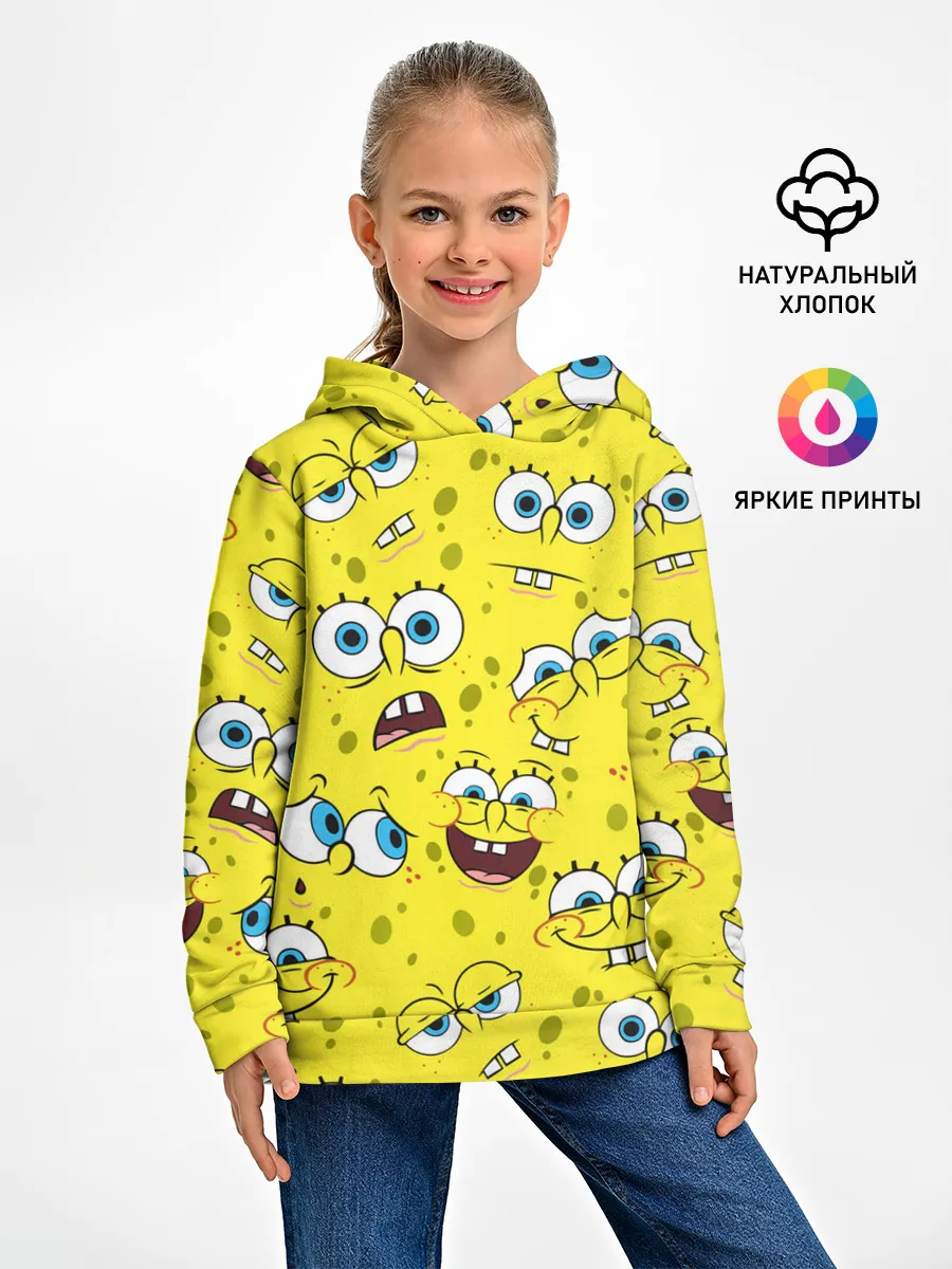 Детское худи / Губка Боб / SpongeBob pattern