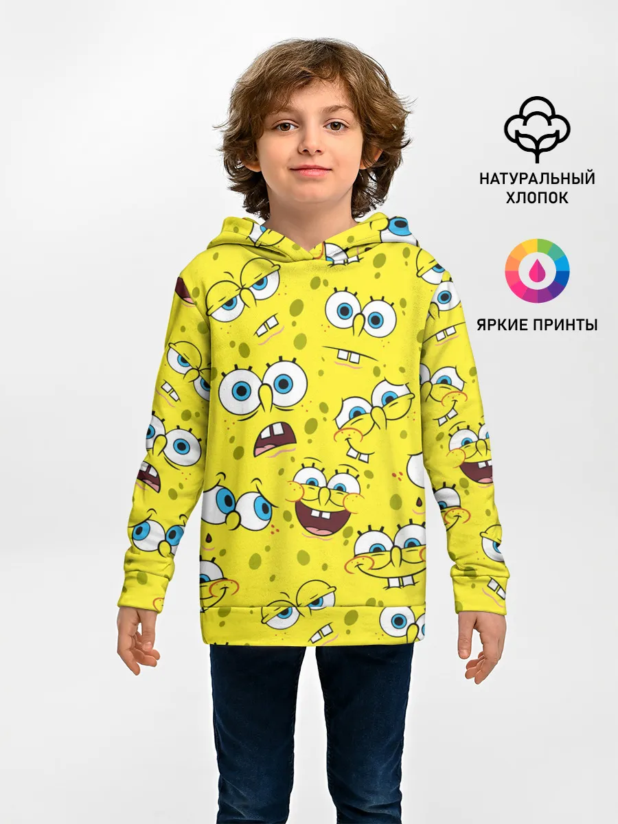 Детское худи / Губка Боб / SpongeBob pattern