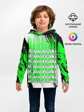 Детское худи / KAWASAKI / КАВАСАКИ / SPORT