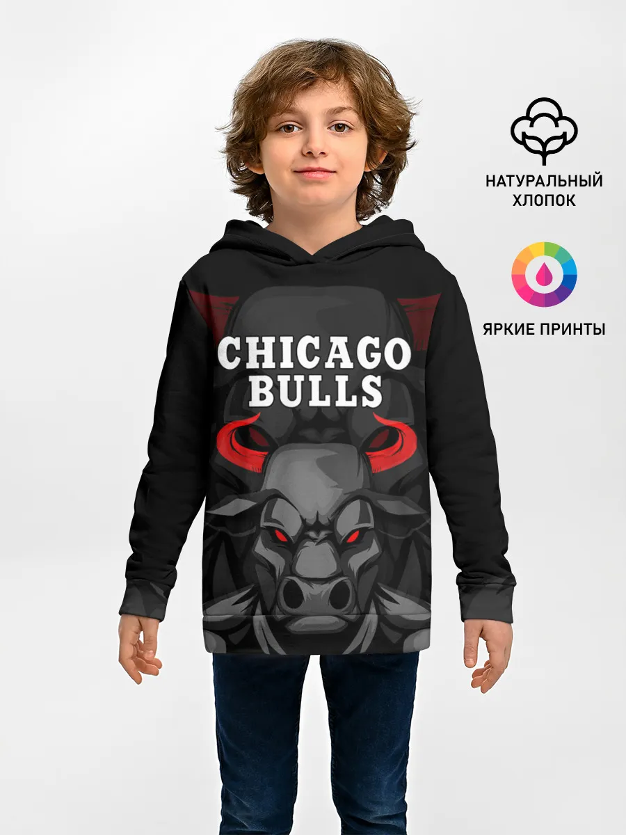 Детское худи / CHICAGO BULLS ЯРОСТНЫЙ БЫК